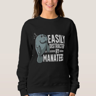 Sudadera Animales Del Mar De Manatee Distraídos Fácilmente
