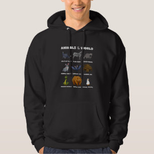 Sudadera Animales Del Mundo Regalo Memes Divertidos Raros D