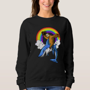 Sudadera Animales del Océano Tiburón en eslora Arcoiris mág