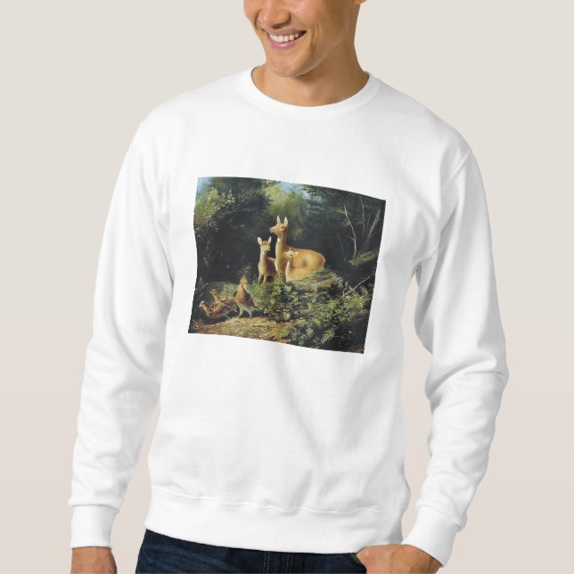 Sudadera Animales del otoño de la CAMISETA (Anverso)
