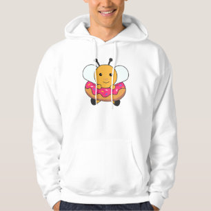 Sudadera Animales Dulces Y Graciosos De Abeja En Rosa Donut