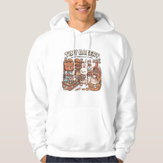 Sudadera Animales lindos horneando pastelitos y pan en una 