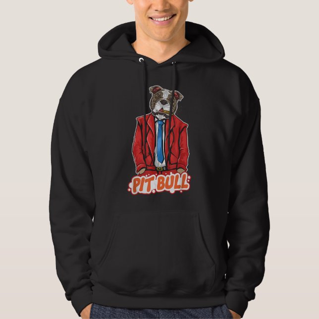 Sudadera Animales Pit Bulldog Boss Bodyguard (Anverso)