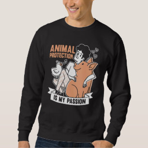 Sudadera Animales por gente activista animal rescatan a la