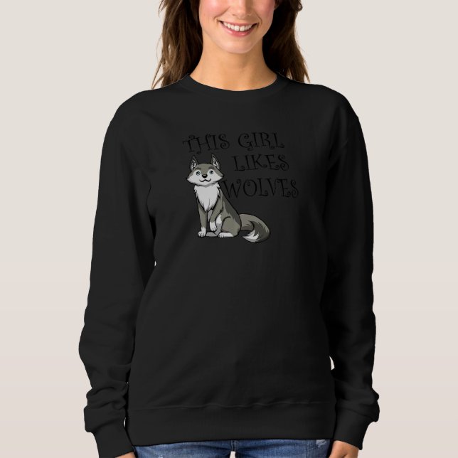 Sudadera Animales silvestres dicen lobo (Anverso)