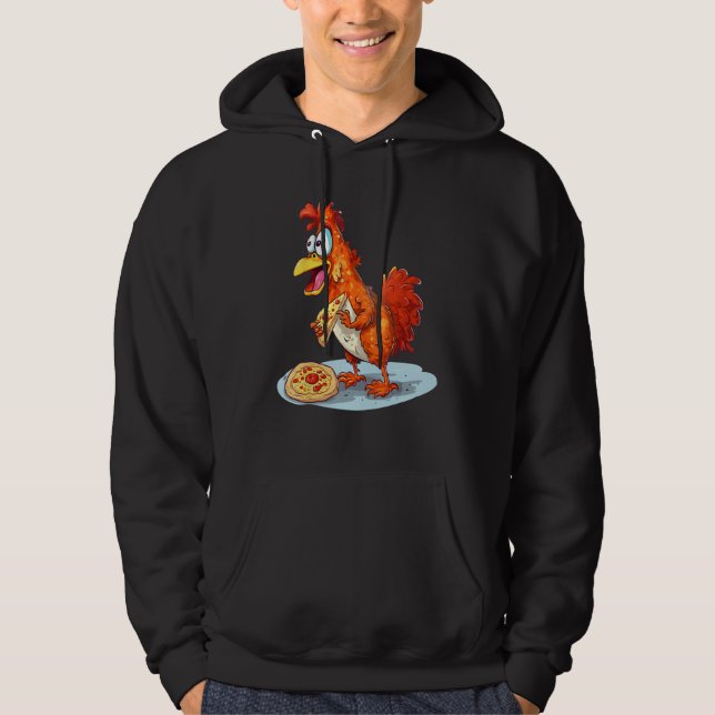 Sudadera animals and fast food pizza chicken (Anverso)