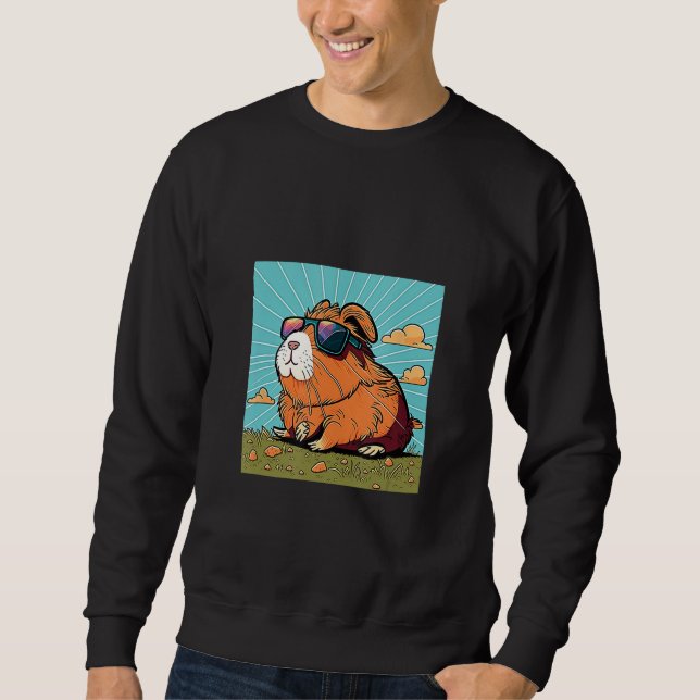 Sudadera Animals Graphic  Guinea Pig Wearing Sunglasses 1 (Anverso)