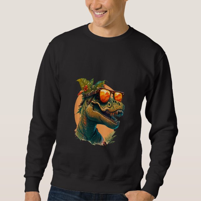 Sudadera Animals Graphic  rex Dinosaur Wearing Sunglasses 5 (Anverso)