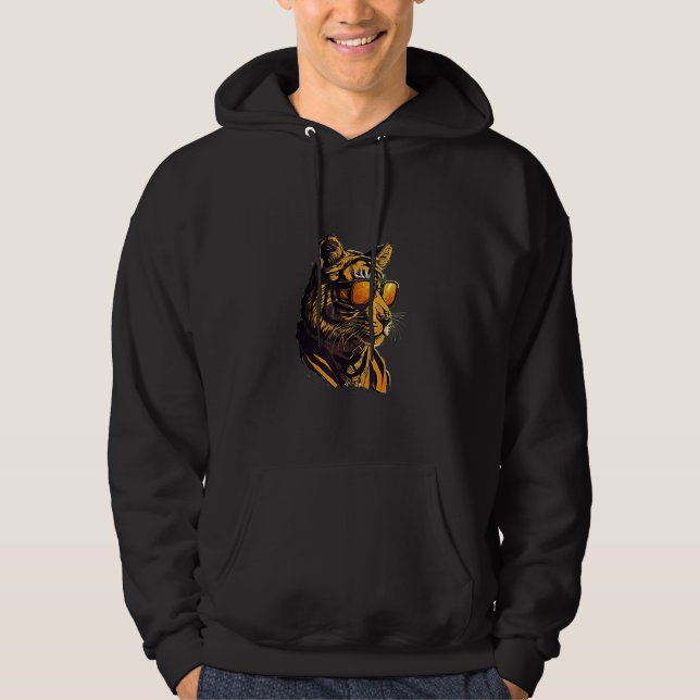 Sudadera Animals Graphic  Tiger Wearing Sunglasses 4 (Anverso)