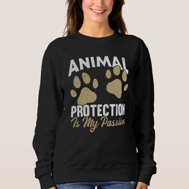 Sudadera Animals Over People Animal Activist Rescue Conserv (Anverso)