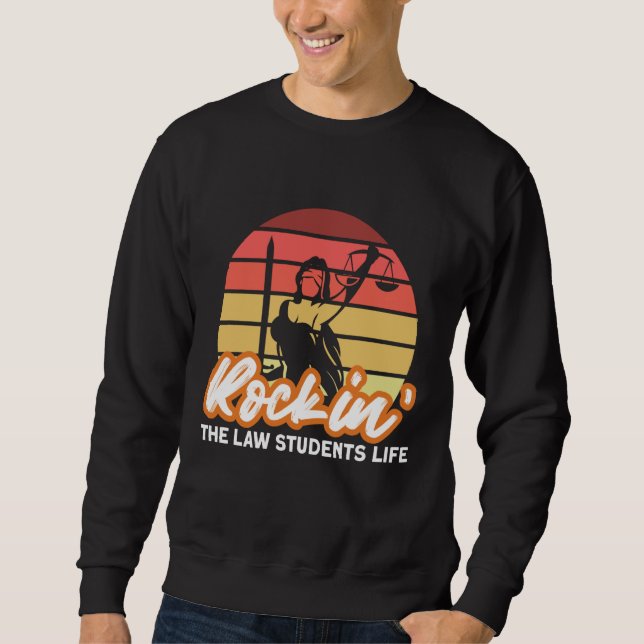 Sudadera Animando la vida de los estudiantes de derecho par (Anverso)