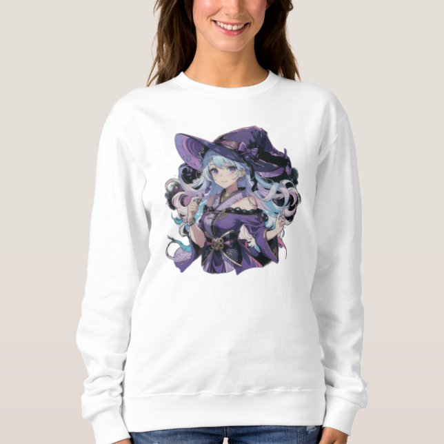 Sudadera Anime/Bruja/halloween  (Anverso)