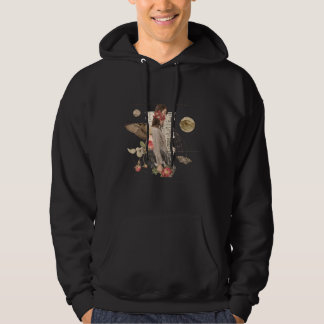 Sudadera Anime Chica Estética Gótica - Rosa de flores oscur