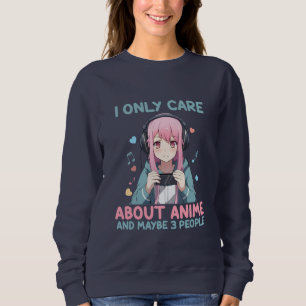 Sudadera Anime Chica Me Importa Solo Anime