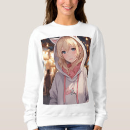 Sudadera Anime Cutie en la camiseta de Wonderland