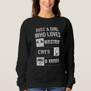 Sudadera Anime de regalo perfecto, gatos y Ramen