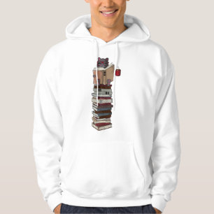 Sudadera Animé Divertido Gato Lector Adorable, Amante del C