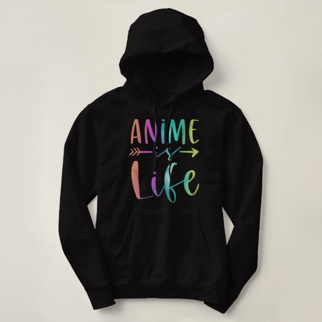 Sudadera Anime es Chica de vida Manga Anime Lover Regalos A (Diseño del anverso)