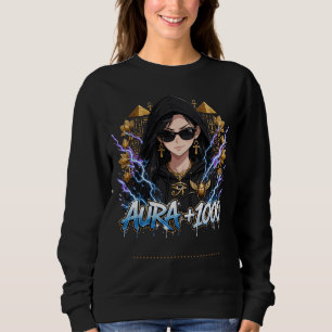 Sudadera Anime Faraón Egipcio Chica Aura más 1000 Streetw