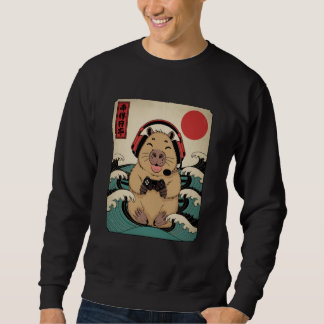 Sudadera Anime Gamer Capybara Japanese Art Gaming Gifts Men