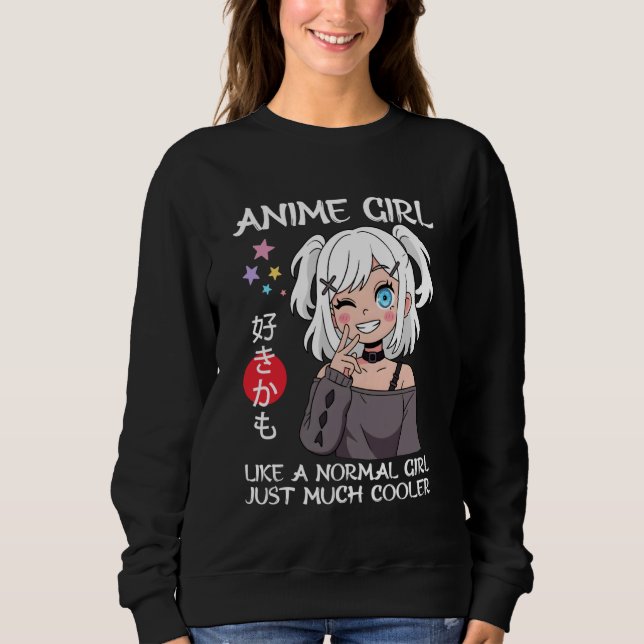 Sudadera Anime Girl Definition Just a Girl Who Loves Anime (Anverso)