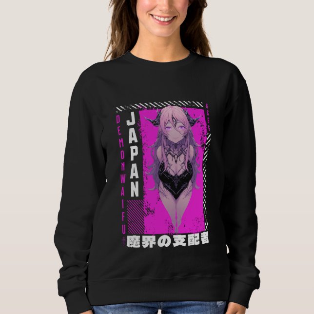 Sudadera Anime Grunge Waifu Japan Rock Emo Japanese Anime G (Anverso)