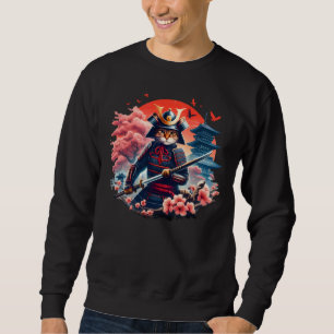 Sudadera Anime japonés vintage de guerrero gráfico samurai