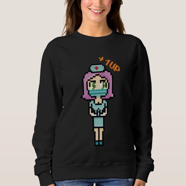 Sudadera Anime Kawaii - Pixelize Nurse - Japanese Aesthetic (Anverso)
