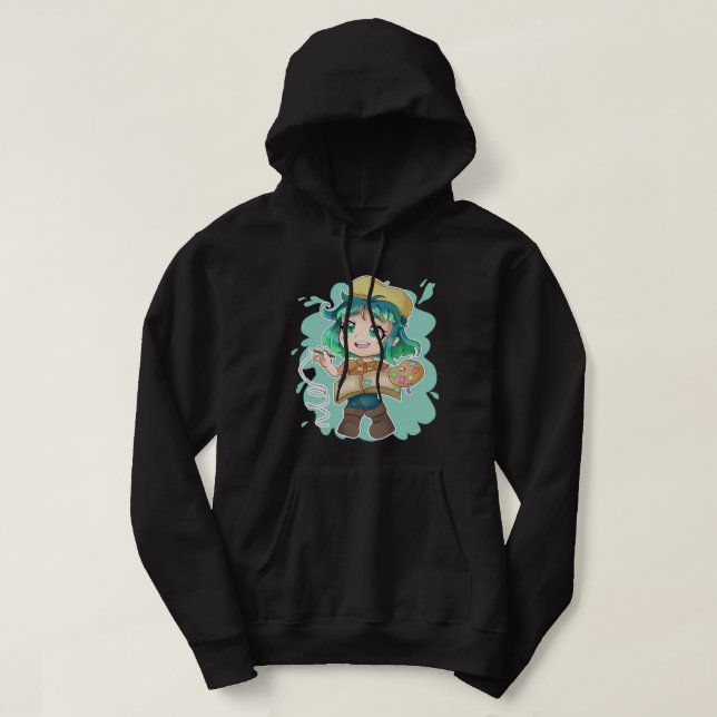 Sudadera Anime Merch Es Sólo Un Chica Que Ama El Anime Y El (Diseño del anverso)