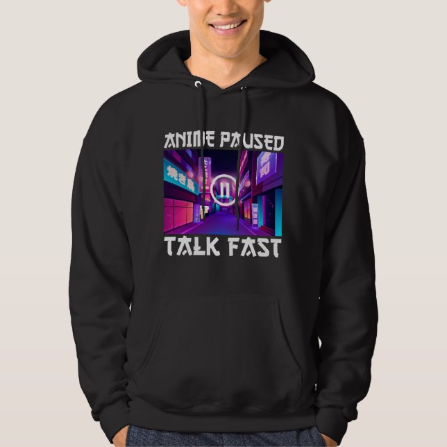 Sudadera Anime Paused Talk (Anverso)
