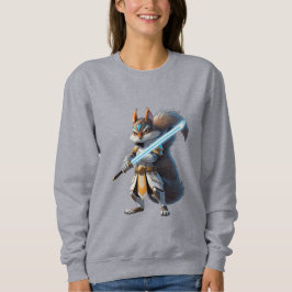 Sudadera Anime Samurái Ardilla Guerrera