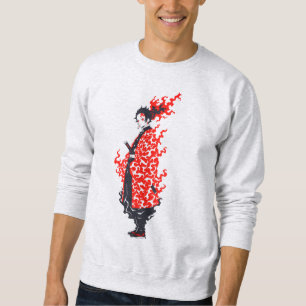Sudadera Anime Samurái Guerrero Ígneo  Anime Japonés