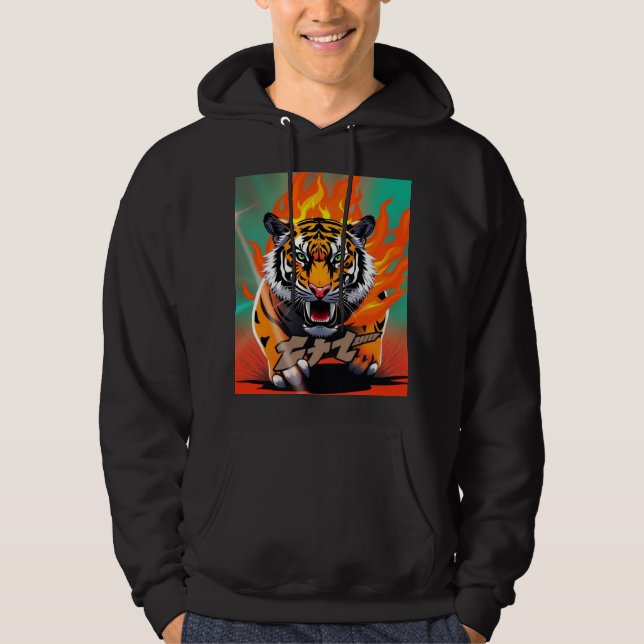Sudadera anime tigre (Anverso)