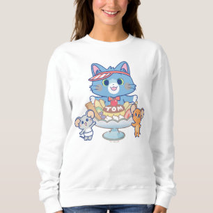 Sudadera Anime Tom, Jerry y la sala de postres Tuffy
