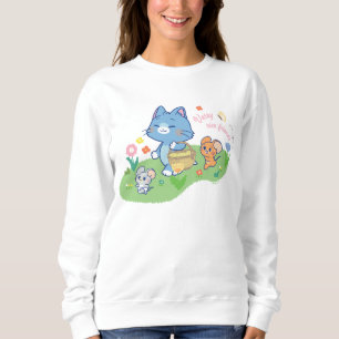 Sudadera Anime Tom, Jerry y Tuffy Picnic