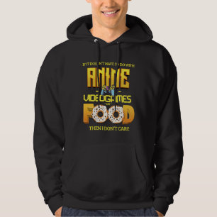 Sudadera Anime Videogames Comida divertida cita idea de reg