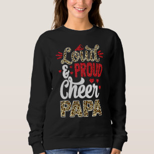 Sudadera Ánimo Papa Mayor Fan Leopard Print Y Pom Pom