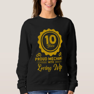 Sudadera Aniversario de Boda Hombre Mecánico Con Esposa Car