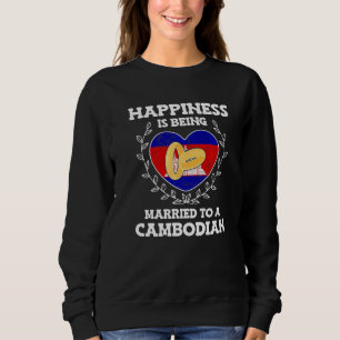 Sudadera Aniversario de bodas casado con una esposa camboya