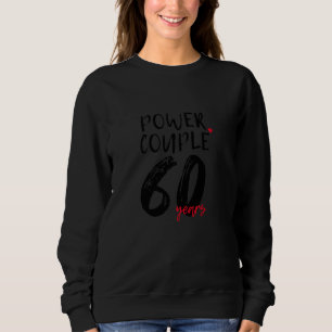 Sudadera Aniversario de bodas divertido número 60 - Pareja 