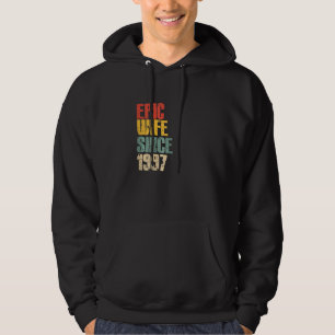 Sudadera Aniversario de bodas número 26 de mujeres para su