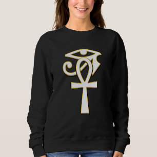 Sudadera Ankh Con Ojo De Ra Horus Hieroglyphs Sistema Egipc