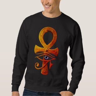Sudadera Ankh Egipcio Ojo de Horus Símbolo Antiguo Protege