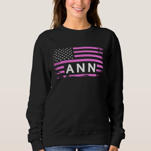 SUDADERA ANN AMERICAN FLAG  FOR ANN (Anverso)
