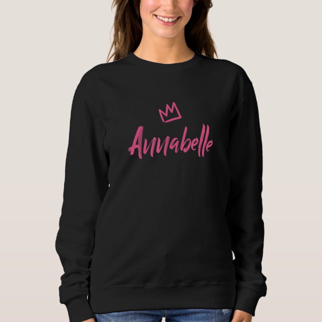 Sudadera Annabelle La Reina Corona Rosa Para Las Mujeres Ll (Anverso)