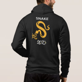 Sudadera Año de la serpiente amarilla 2025 con la serpiente
