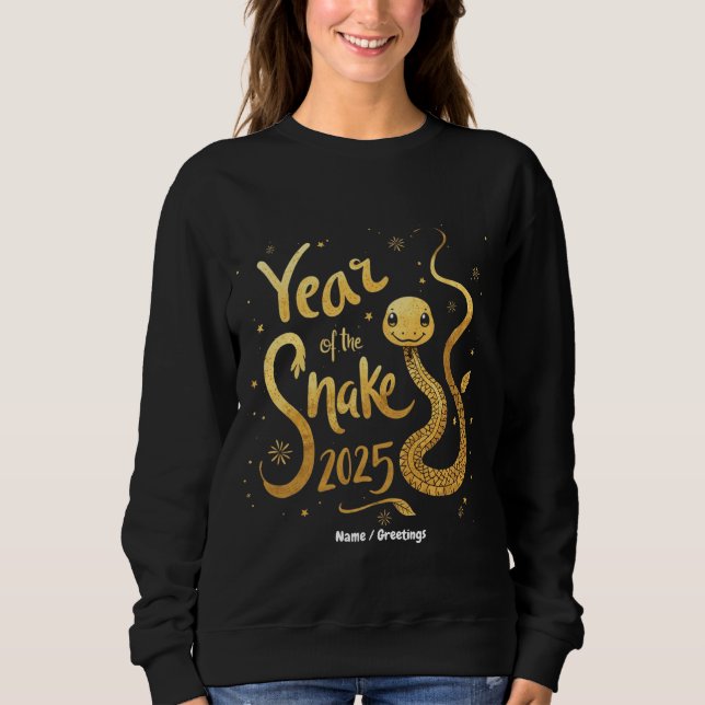 Sudadera Año de la serpiente china Zodiac 2025 (Anverso)