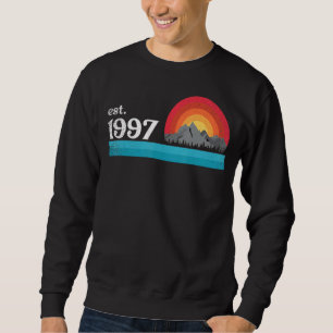 Sudadera Año de nacimiento 1997 diseñado retro y vintage