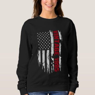 Sudadera Año de nacimiento de la bandera estadounidense 199