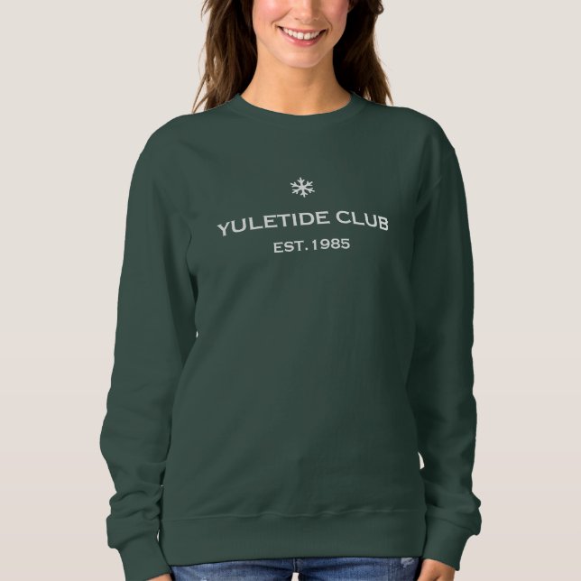 Sudadera Año de Personalizable del Club Yuletide (Anverso)